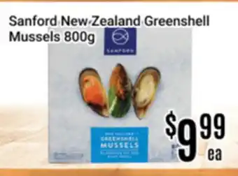Nations Fresh Foods Sanford New Zealand Greenshell Mussels offer