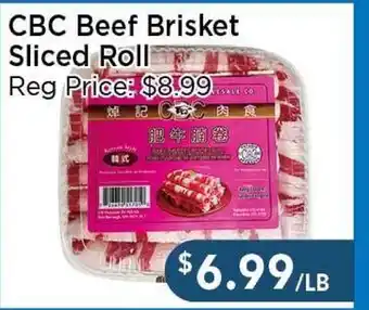 Blue Sky Supermarket CBC Beef Brisket Sliced Roll offer