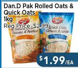 Blue Sky Supermarket Dan.D Pak Rolled Oats & Quick Oats offer