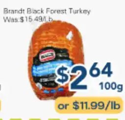 Oceans Fresh Food Market Brandt Black Forest Turkey offer