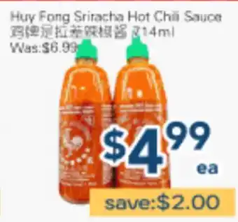 Oceans Fresh Food Market Huy Fong Sriracha Hot Chili Sauce offer