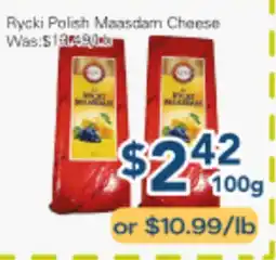 Oceans Fresh Food Market Rycki Polish Maasdam Cheese offer