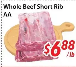 Bestco Food Mart Whole Beef Short Rib AA offer