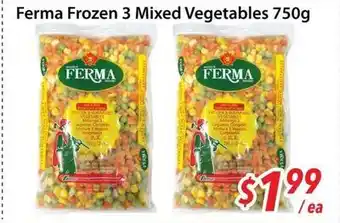 Bestco Food Mart Ferma Frozen 3 Mixed Vegetables offer