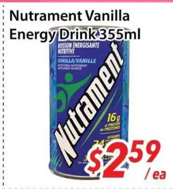 Bestco Food Mart Nutrament Vanilla Energy Drink offer