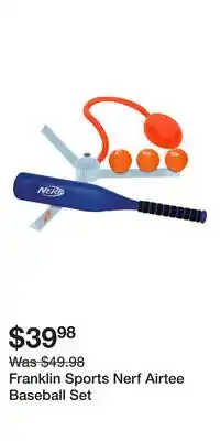 Well Franklin Sports Nerf Airtee Baseball Set offer