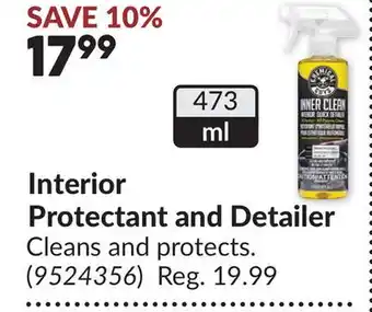 Princess Auto Interior Protectant and Detailer offer