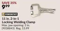 Princess Auto 11 in. 2-in-1 Locking Welding Clamp offer