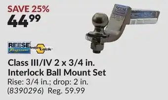 Princess Auto Class III/IV 2 x 3/4 in. Interlock Ball Mount Set offer
