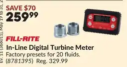 Princess Auto In-Line Digital Turbine Meter offer