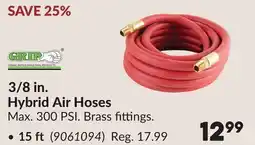 Princess Auto 3/8 in. Hybrid Air Hoses offer