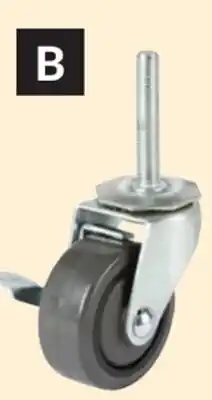 Princess Auto 3 in. Precision-Bearing Threaded-Stem Casters With Brake offer