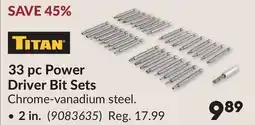Princess Auto 33 pc Power Driver Bit Sets offer