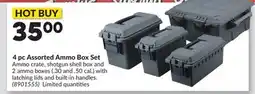 Princess Auto 4 pc Assorted Ammo Box Set offer