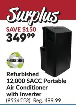 Princess Auto Refurbished 12,000 SACC Portable Air Conditioner with Inverter offer