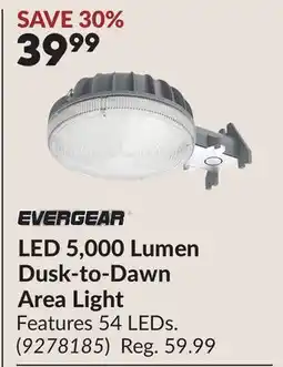 Princess Auto LED 5,000 Lumen Dusk-to-Dawn Area Light offer