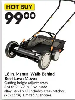 Princess Auto 18 in. Manual Walk-Behind Reel Lawn Mower offer
