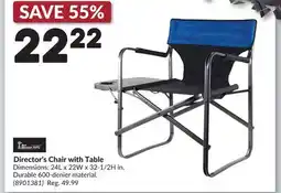 Princess Auto Director's Chair with Table offer