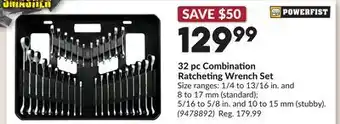 Princess Auto 32 pc Combination Ratcheting Wrench Set offer