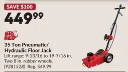 Princess Auto 35 Ton Pneumatic/ Hydraulic Floor Jack offer
