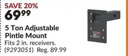 Princess Auto 5 Ton Adjustable Pintle Mount offer