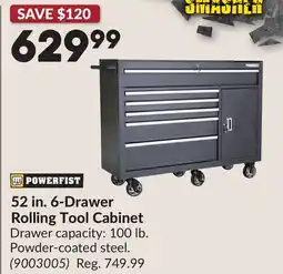 Princess Auto 52 in. 6-Drawer Rolling Tool Cabinet offer