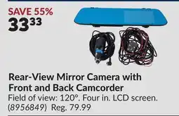 Princess Auto Rear-View Mirror Camera with Front and Back Camcorder offer