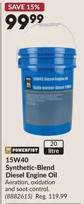 Princess Auto Synthetic-Blend Diesel Engine Oil offer