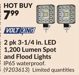 Princess Auto 2 pk 3-1/4 in. LED 1,200 Lumen Spot and Flood Lights offer