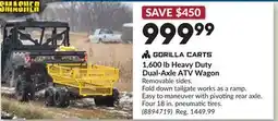 Princess Auto 1,600 lb Heavy Duty Dual-Axle ATV Wagon offer