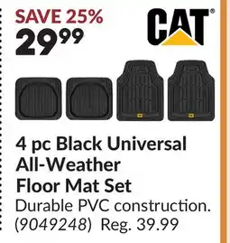 Princess Auto 4 pc Black Universal All-Weather Floor Mat Set offer