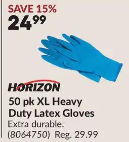 Princess Auto 50 pk XL Heavy Duty Latex Gloves offer