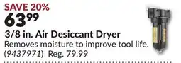 Princess Auto 3/8 in. Air Desiccant Dryer offer