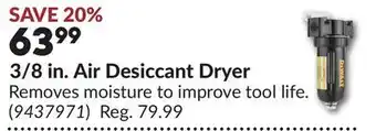 Princess Auto 3/8 in. Air Desiccant Dryer offer