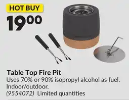 Princess Auto Table Top Fire Pit offer