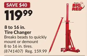 Princess Auto 8 to 16 in. Tire Changer offer