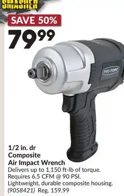 Princess Auto 1/2 in. dr Composite Air Impact Wrench offer