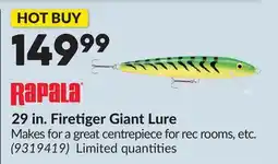 Princess Auto 29 in. Firetiger Giant Lure offer