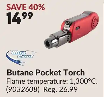 Princess Auto Butane Pocket Torch offer