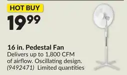 Princess Auto 16 in. Pedestal Fan offer