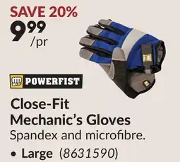 Princess Auto Large Close-Fit Mechanic's Gloves offer