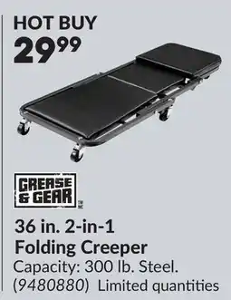 Princess Auto 36 in. 2-in-1 Folding Creeper offer