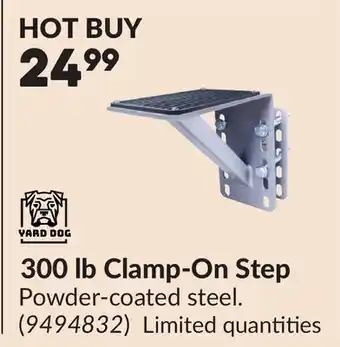 Princess Auto 300 lb Clamp-On Step offer