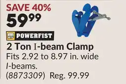 Princess Auto 2 Ton I-beam Clamp offer