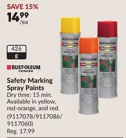 Princess Auto Safety Marking Spray Paints offer