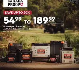Princess Auto Powersport Batteries offer