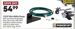 Princess Auto 115V Mini Utility Pump offer