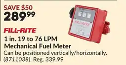 Princess Auto 1 in. 19 to 76 LPM Mechanical Fuel Meter offer