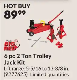 Princess Auto 6 pc 2 Ton Trolley Jack Kit offer
