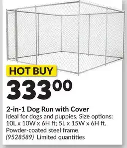 Princess Auto 2-in-1 Dog Run with Cover offer